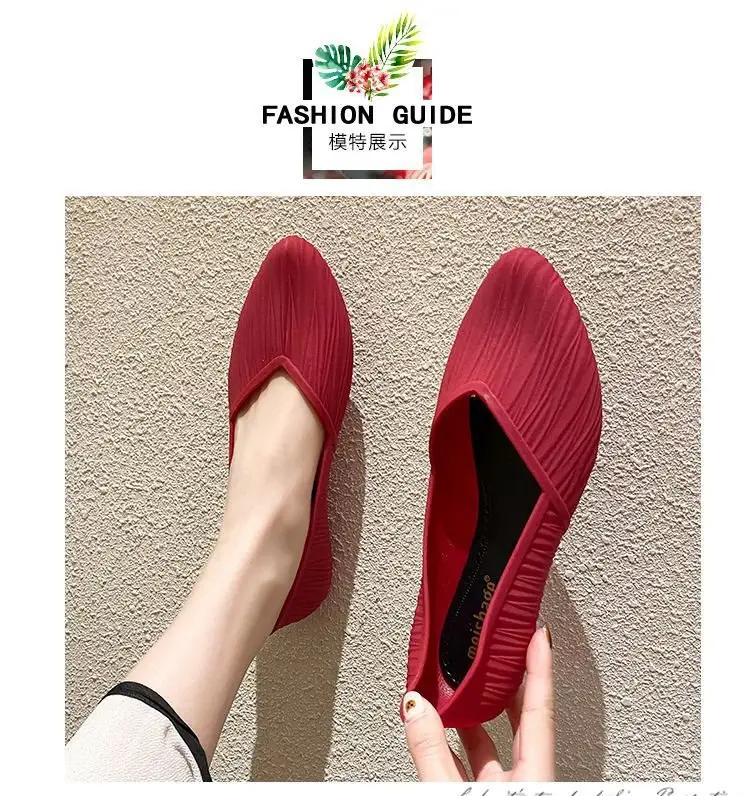 New Low-Cut Waterproof Shoes, Rain Boots for Women, Summer Adult Work Rubber Shoes, Fashionable Jelly Shoes, Non-Slip Shallow Toe-Cap Sandals — feature 8