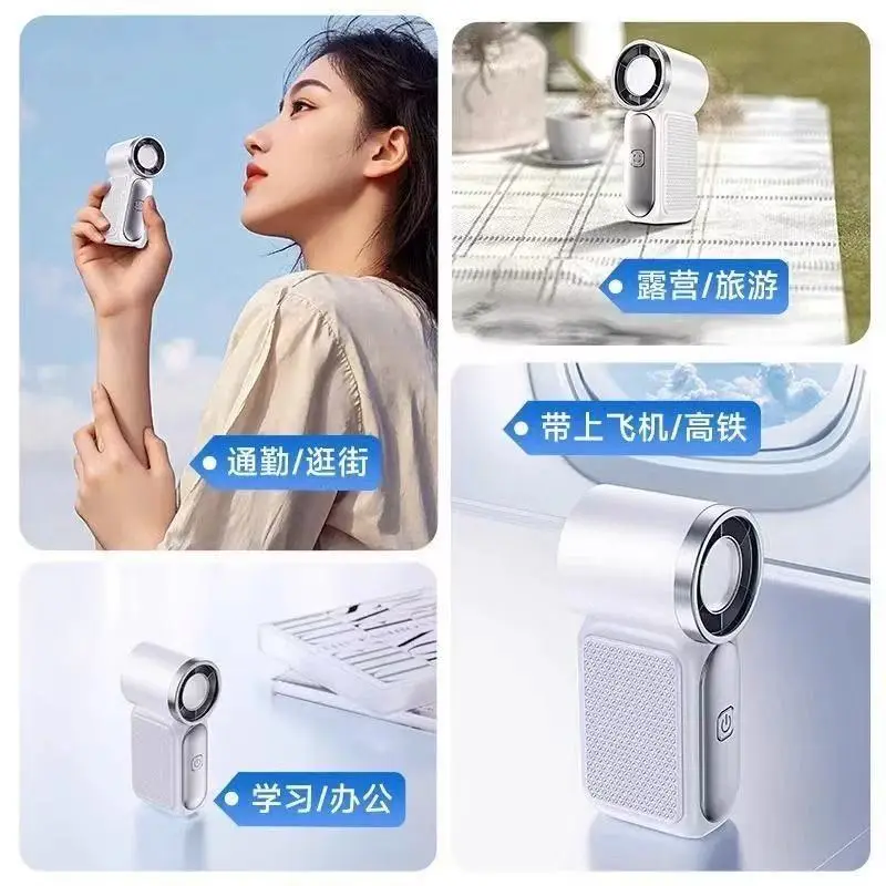 Mini Handheld Fan with Quiet Operation and Strong Cooling Wind for Outdoor Camping, Portable Mini X688