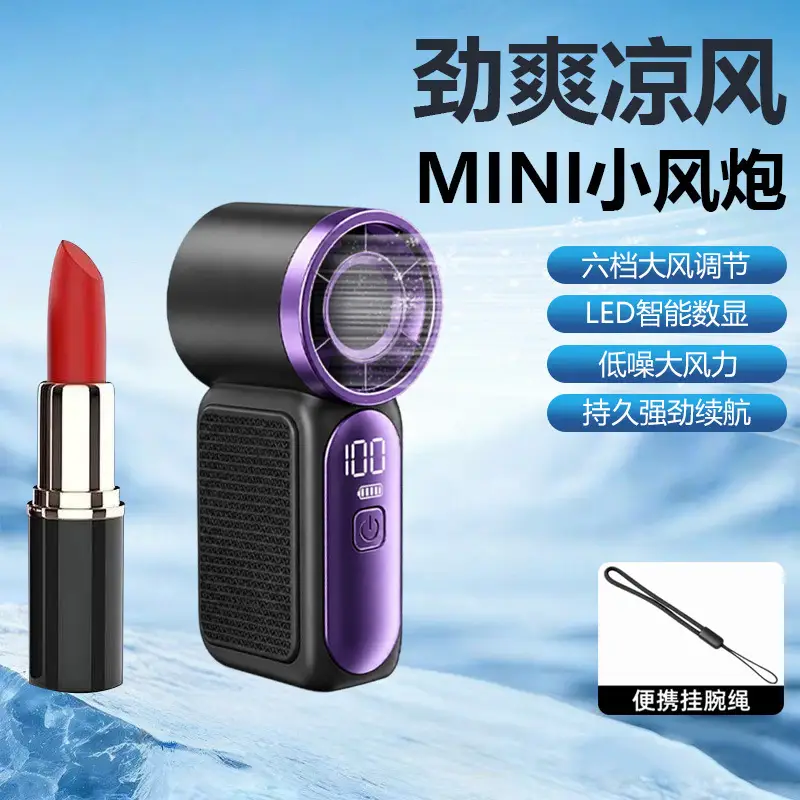 Mini Handheld Fan with Quiet Operation and Strong Cooling Wind for Outdoor Camping, Portable Mini X688