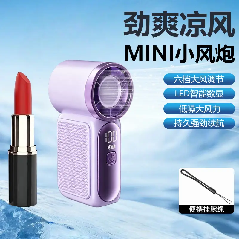 Mini Handheld Fan with Quiet Operation and Strong Cooling Wind for Outdoor Camping, Portable Mini X688