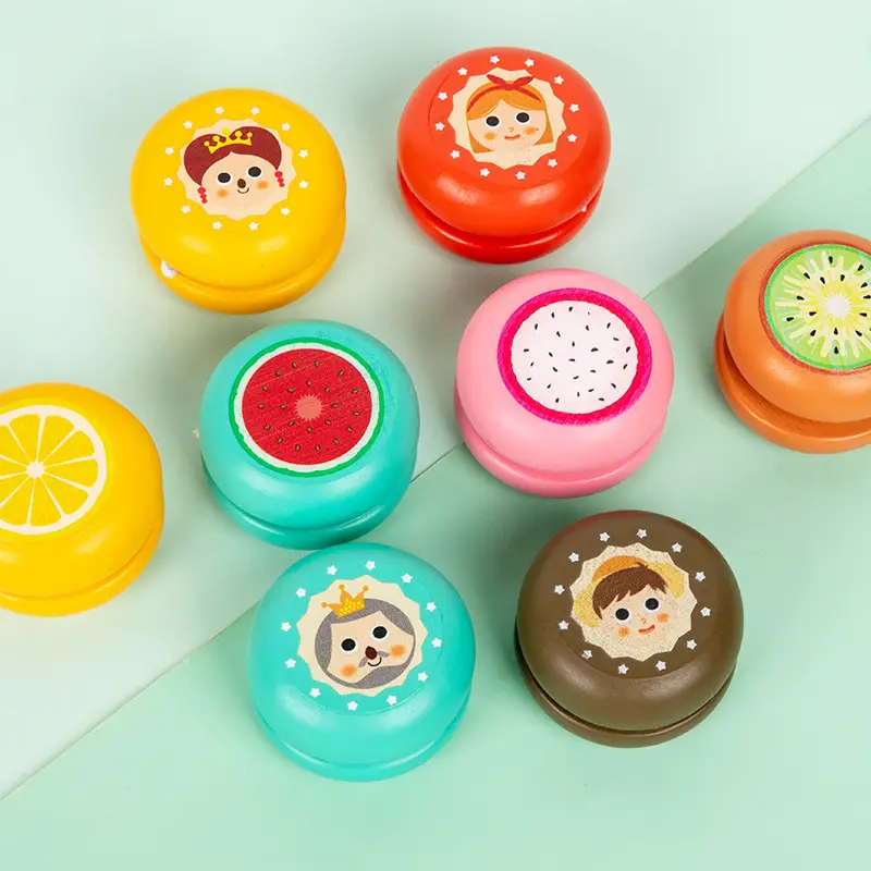 Wooden Yo-Yo for Children, Cute Animal Yo-Yo, Kindergarten Children's Gift, Educational Nostalgic Toy