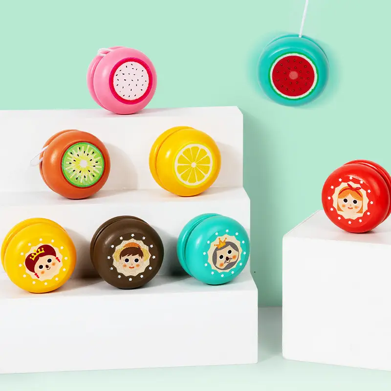Wooden Yo-Yo for Children, Cute Animal Yo-Yo, Kindergarten Children's Gift, Educational Nostalgic Toy