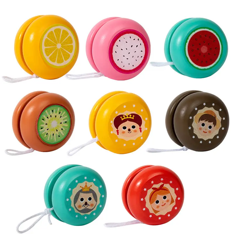 Wooden Yo-Yo for Children, Cute Animal Yo-Yo, Kindergarten Children's Gift, Educational Nostalgic Toy