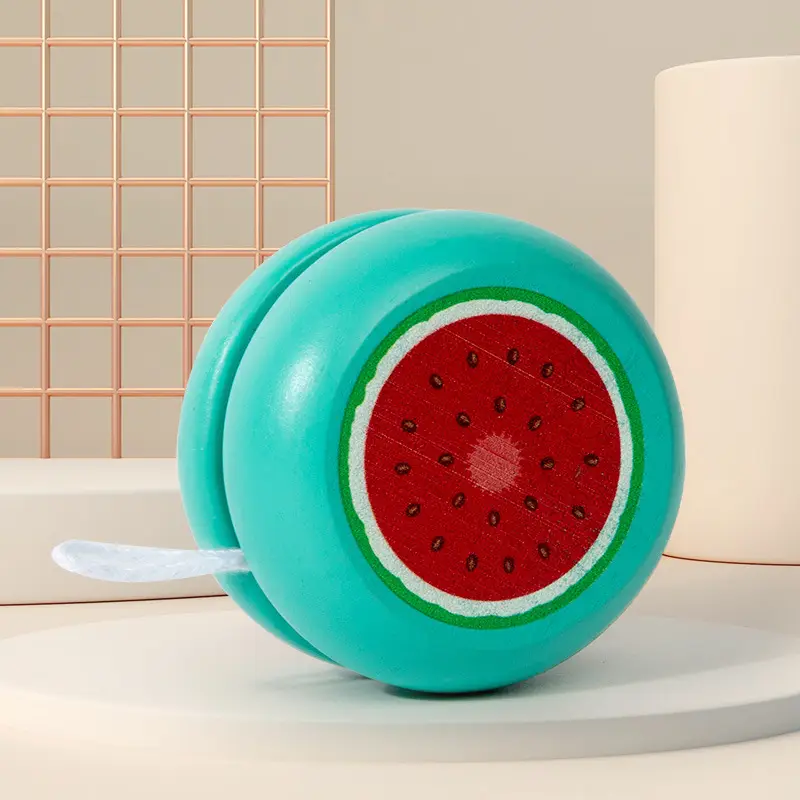 Wooden Yo-Yo for Children, Cute Animal Yo-Yo, Kindergarten Children's Gift, Educational Nostalgic Toy