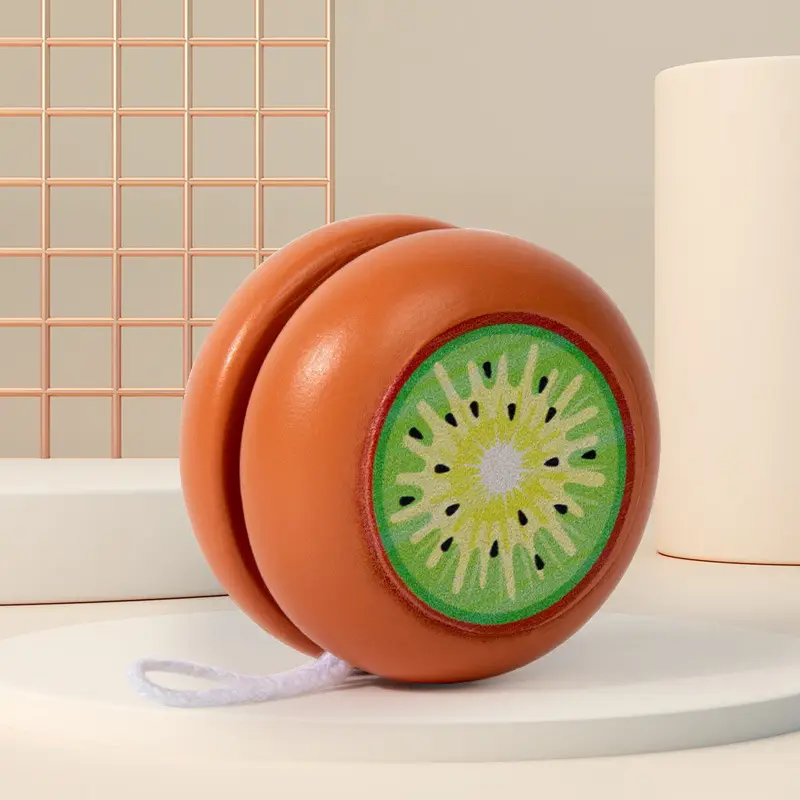 Wooden Yo-Yo for Children, Cute Animal Yo-Yo, Kindergarten Children's Gift, Educational Nostalgic Toy