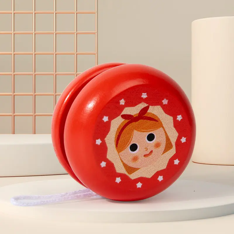 Wooden Yo-Yo for Children, Cute Animal Yo-Yo, Kindergarten Children's Gift, Educational Nostalgic Toy