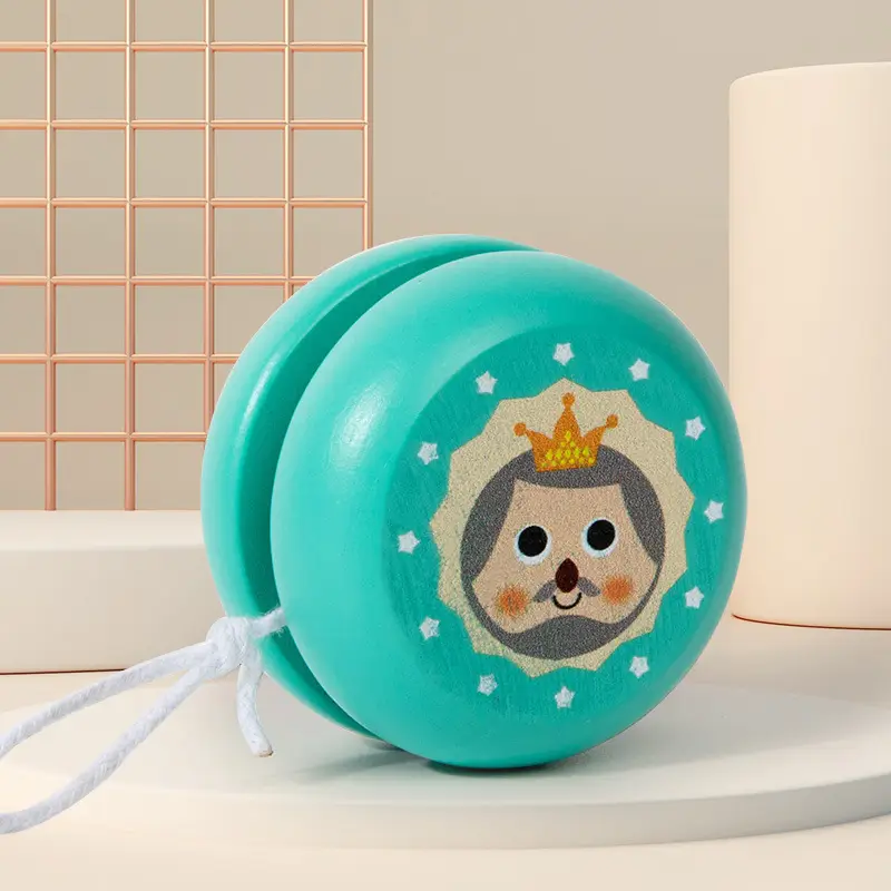 Wooden Yo-Yo for Children, Cute Animal Yo-Yo, Kindergarten Children's Gift, Educational Nostalgic Toy