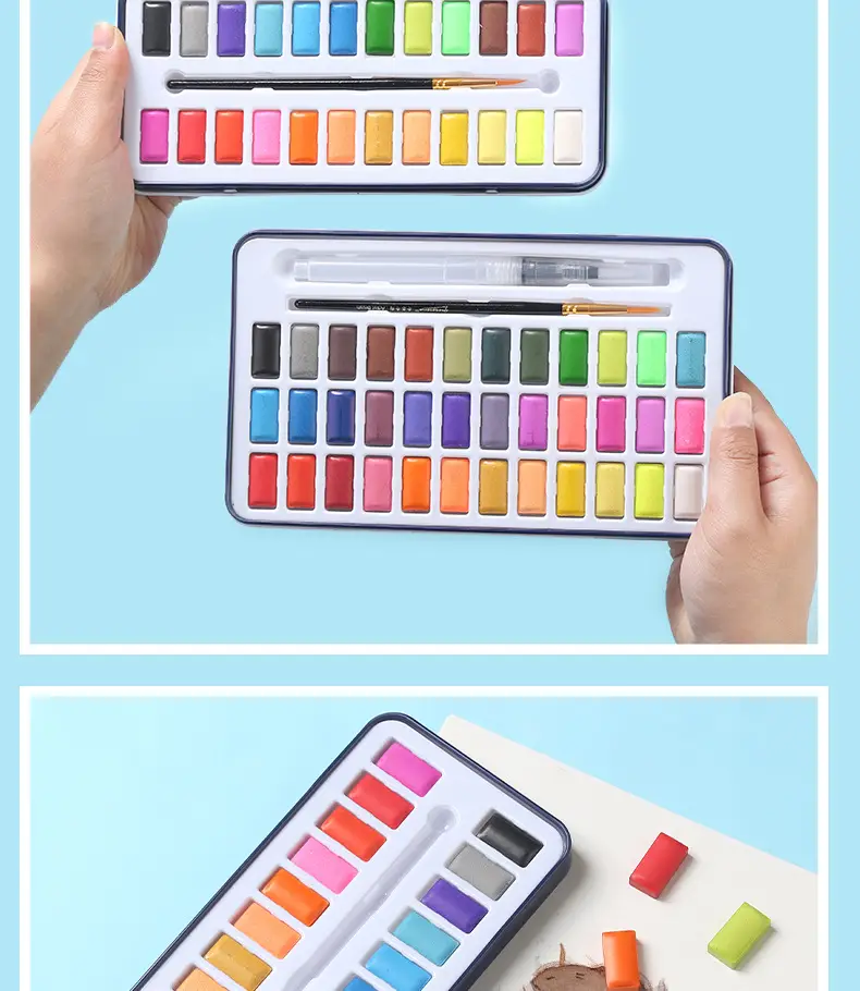 Watercolor Paint Set Solid Watercolor 12 Colors 24 Colors 36 Colors Beginner Gouache Paint Elementary School Students Art Supplies — feature 14