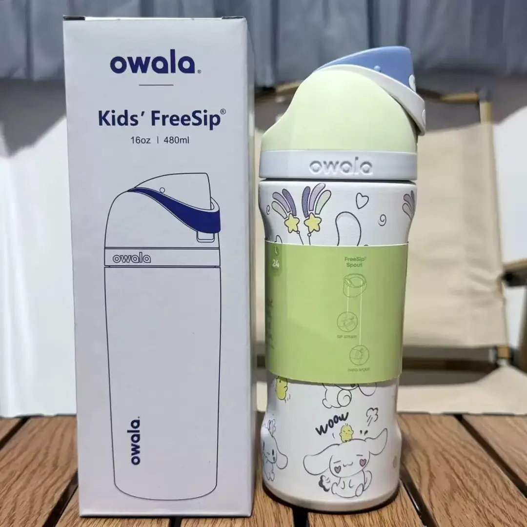 Owala Thermos Cup Freesip Water Cup Student Stainless Steel Straw Sports Portable Imported Co-Branded Series Water Cup — feature 12