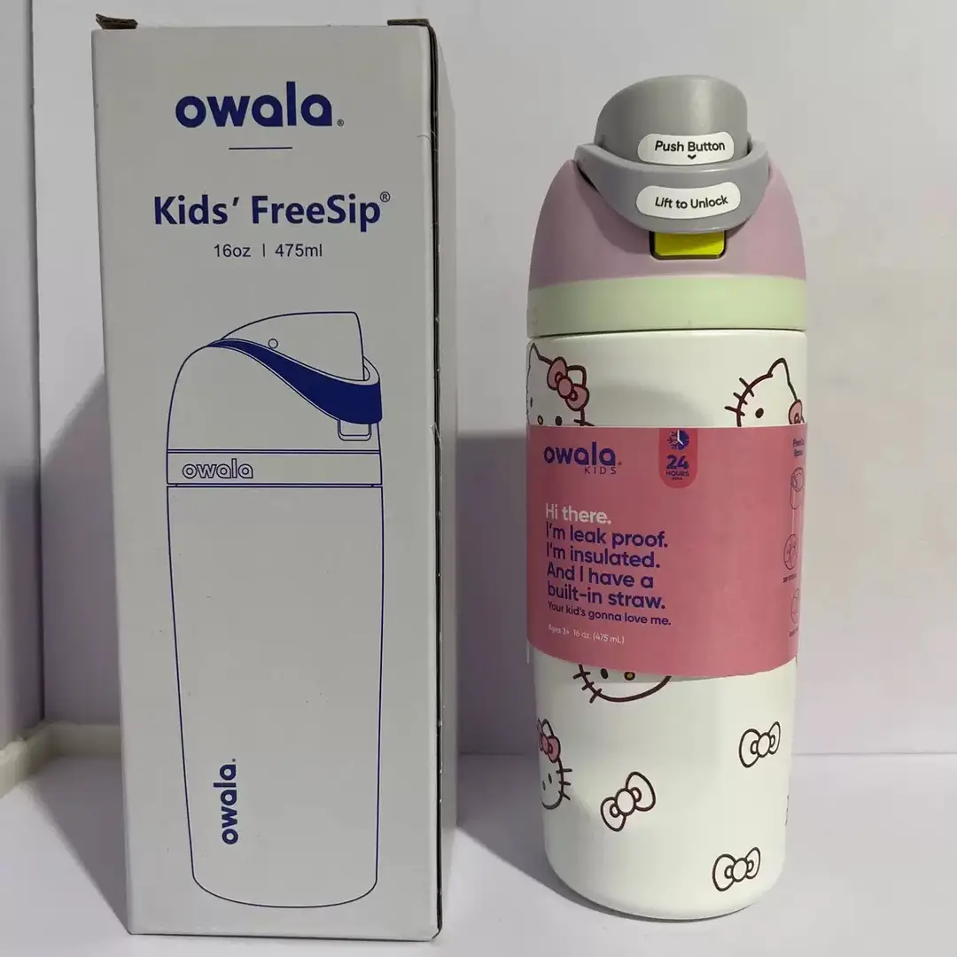 Owala Thermos Cup Freesip Water Cup Student Stainless Steel Straw Sports Portable Imported Co-Branded Series Water Cup — feature 13