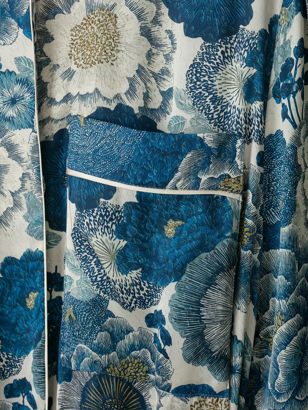 Trendy Silk Satin Shirt and Pants Set with Floral Design, Aliexpress Quality, European and American Style Silk Satin Women's Clothing, Cross-Border Quality — feature 17