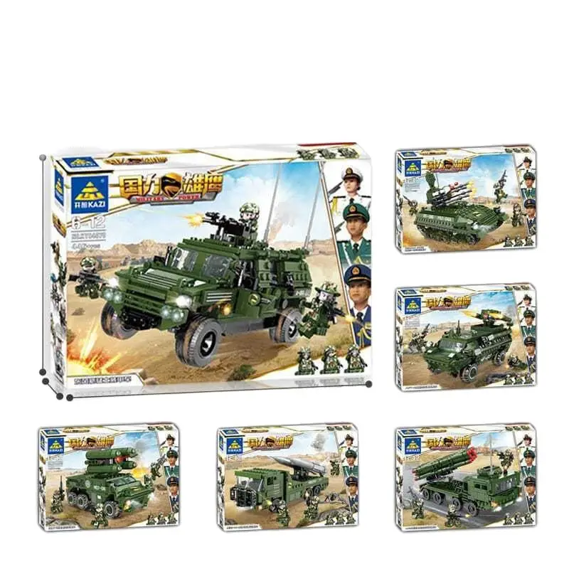 Suitable for Lego Boys to Assemble Military Police and Fire Series Transforming Car Robot Toys for 10-Year-Olds