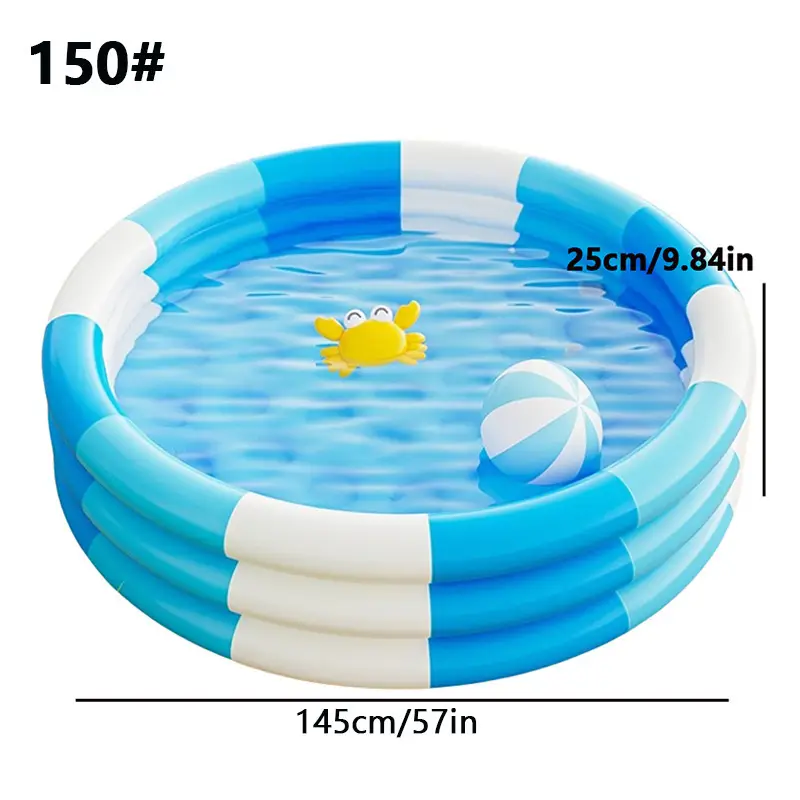Children's Inflatable Swimming Pool for Home Use, Baby and Family Folding Swimming Tub, Kids Outdoor Water Play Fishing Pool — feature 7