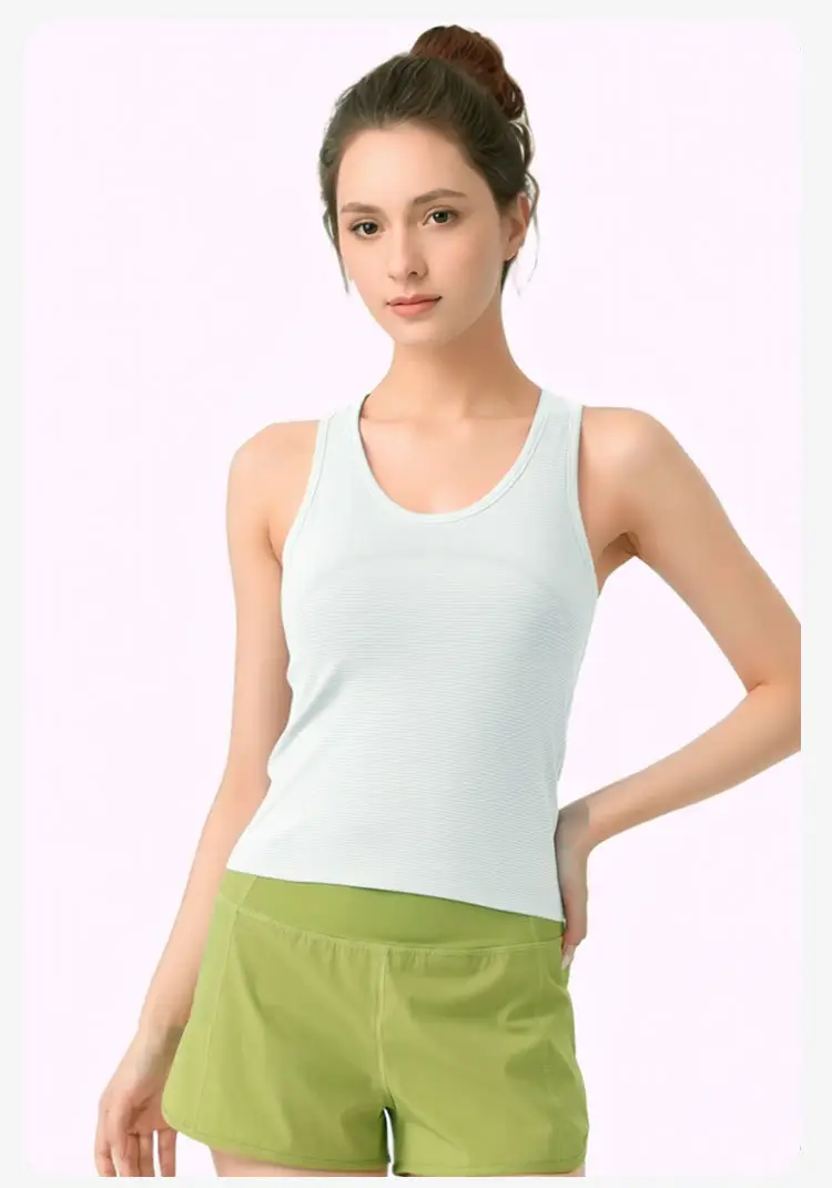 Professional All-In-One Sports Vest, Quick-Drying, Shock-Proof Running Training Bra, Outer Wear, Beautiful Back Yoga Vest for Women — feature 22