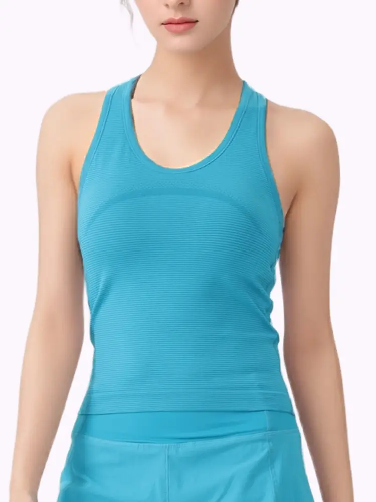 Professional All-In-One Sports Vest, Quick-Drying, Shock-Proof Running Training Bra, Outer Wear, Beautiful Back Yoga Vest for Women