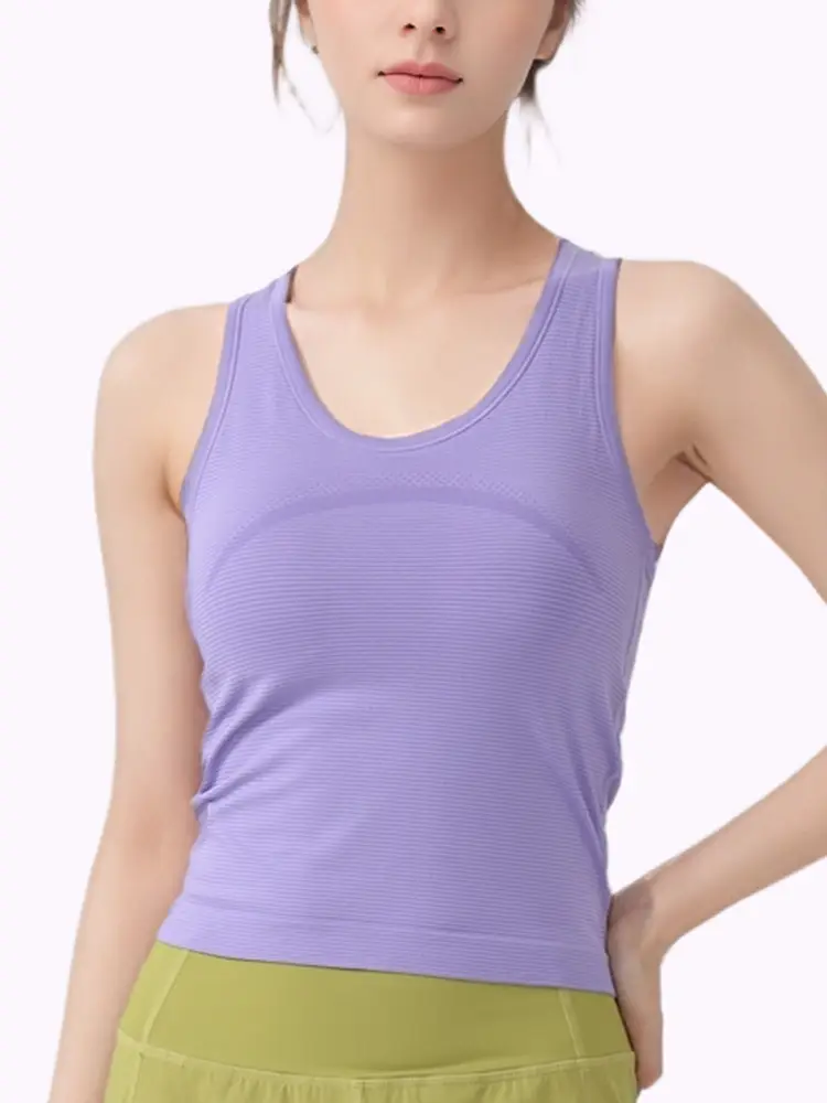 Professional All-In-One Sports Vest, Quick-Drying, Shock-Proof Running Training Bra, Outer Wear, Beautiful Back Yoga Vest for Women