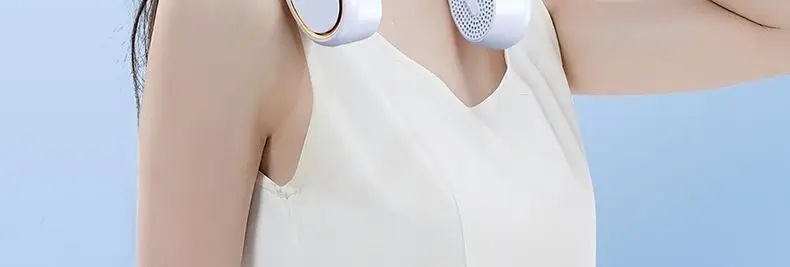 Portable Neck Fan USB Rechargeable Hands-Free Outdoor Wearable Cooling Gadget for Students with Long Battery Life — feature 10