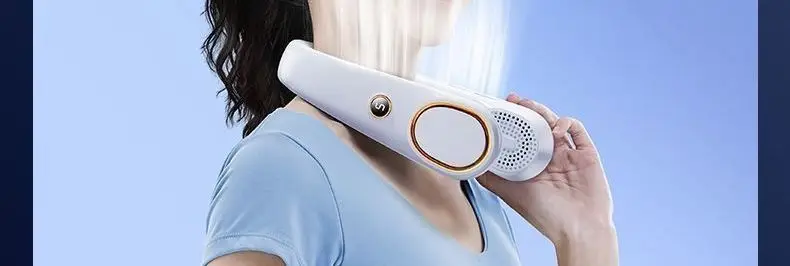 Portable Neck Fan USB Rechargeable Hands-Free Outdoor Wearable Cooling Gadget for Students with Long Battery Life — feature 81