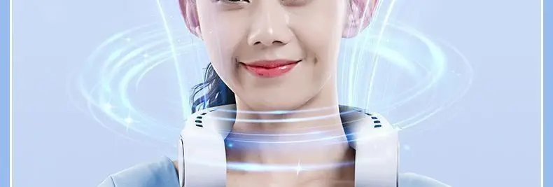 Portable Neck Fan USB Rechargeable Hands-Free Outdoor Wearable Cooling Gadget for Students with Long Battery Life — feature 88