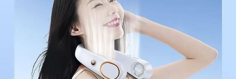Portable Neck Fan USB Rechargeable Hands-Free Outdoor Wearable Cooling Gadget for Students with Long Battery Life — feature 96