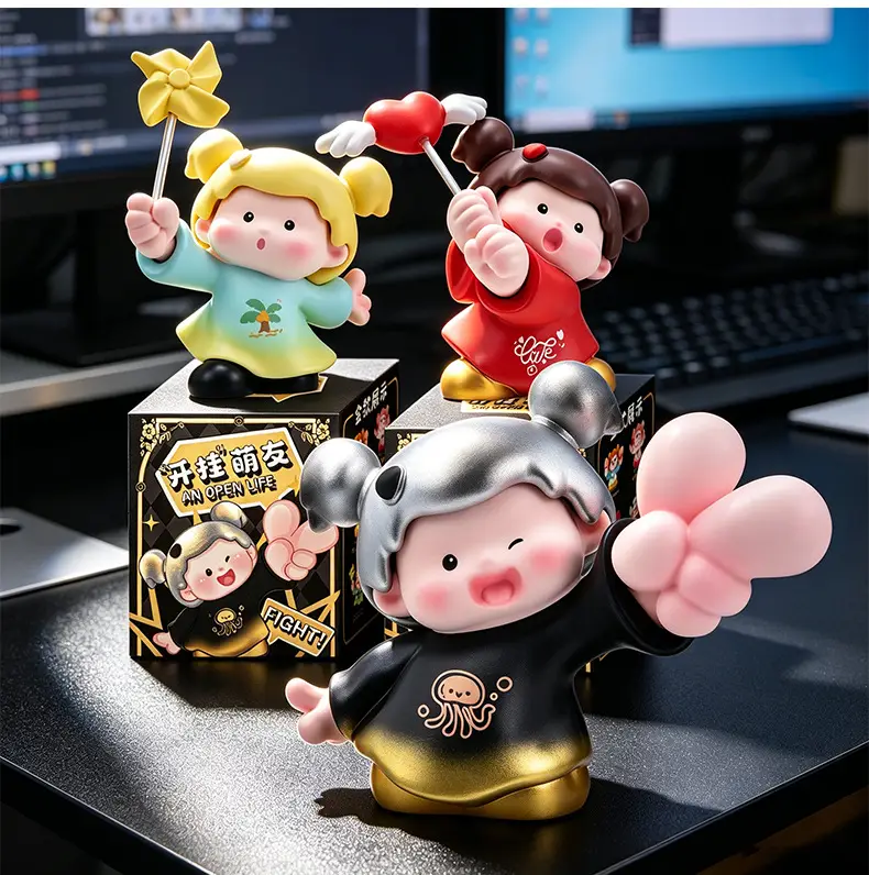 Cute Trendy Toy Blind Box Figurine Resin Crafts Birthday Gift Decoration Gift Doll — feature 17