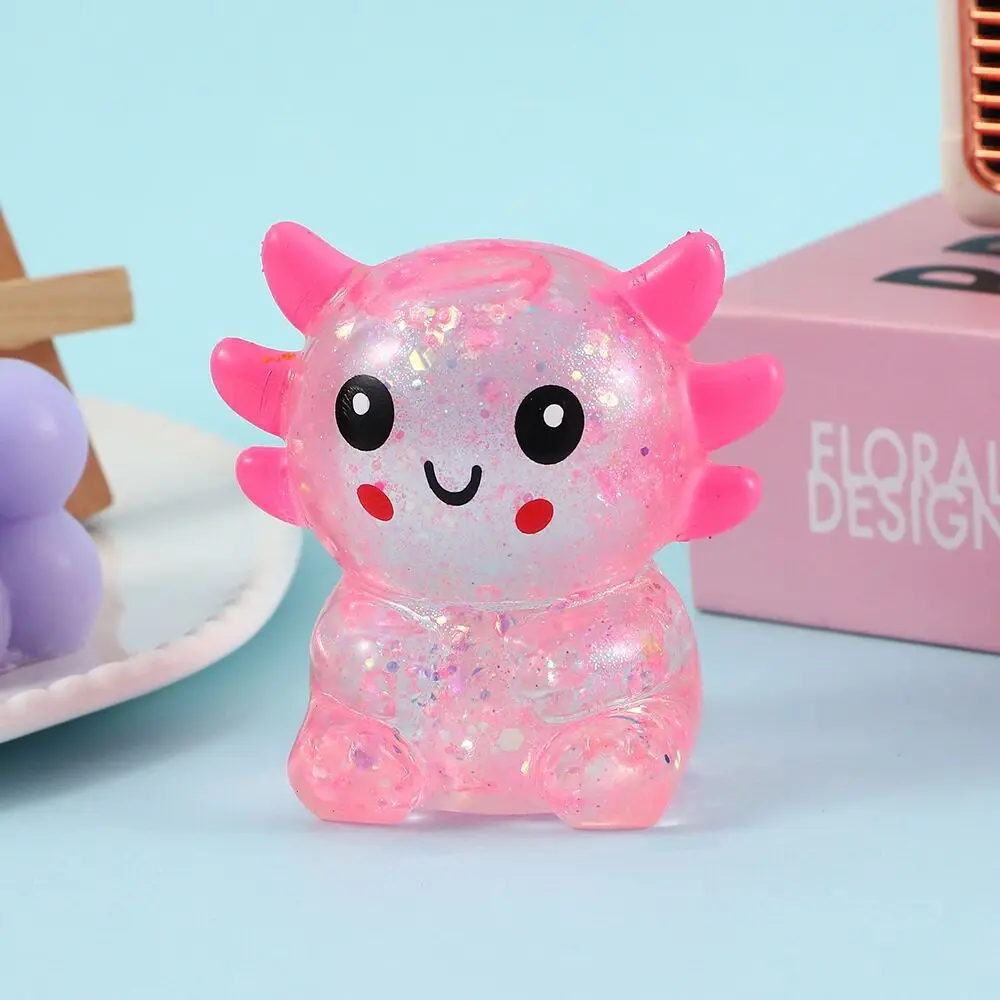 Crystal Bun Popular Cartoon Smiley Face Stress-Relief Fruit Juice Bead Ball Steamer Box Simulation Bun Squeeze Toy