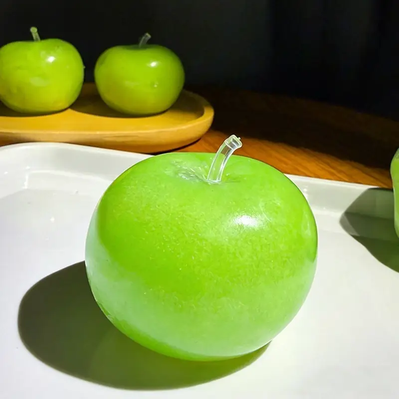 Cross-Border Popular Product: Green Apple Smoothie Squishy Toy, Moldable Coconut Oil Squishy Smoothie, Sound-Activated Ball, Hand-Sucking Stress Relief Toy