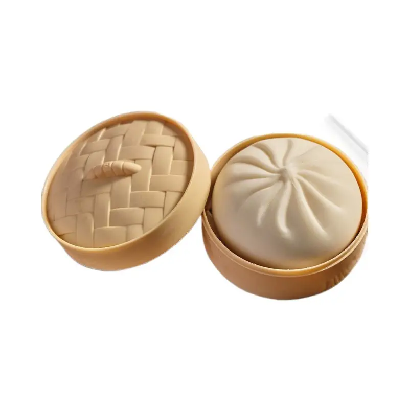 Large Realistic Stress-Relief Bun Toy, Slow Rebound Dim Sum Toy, Prank Food Replica Toy
