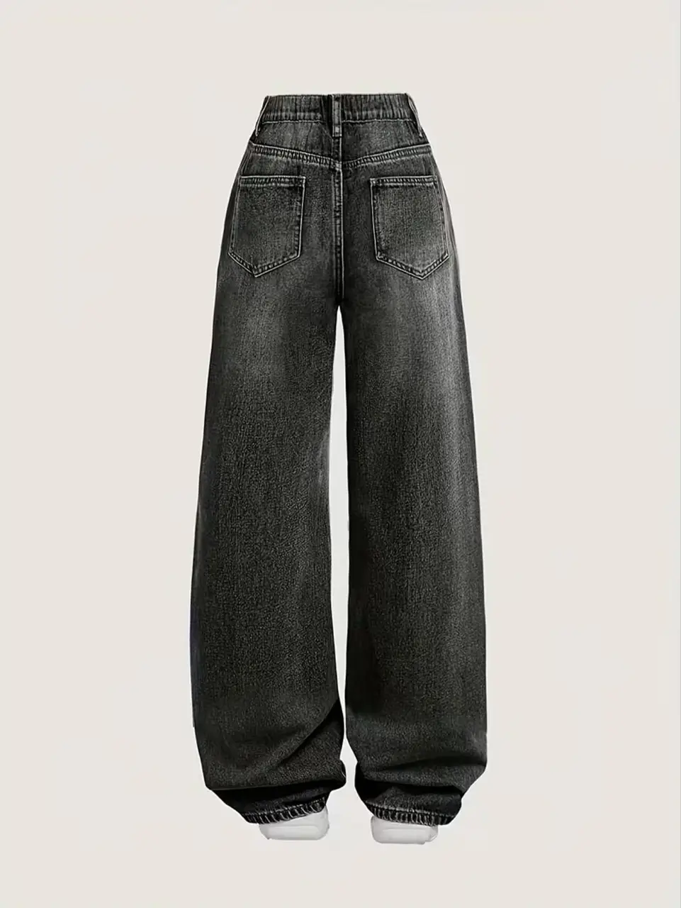 Cross-Border Exclusive Supply for Amazon Wish Independent Sites: New Loose Straight-Leg Casual Jeans for Teenage Girls — feature 1