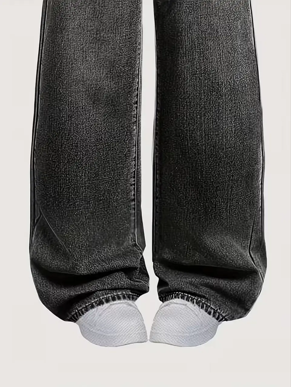 Cross-Border Exclusive Supply for Amazon Wish Independent Sites: New Loose Straight-Leg Casual Jeans for Teenage Girls — feature 3