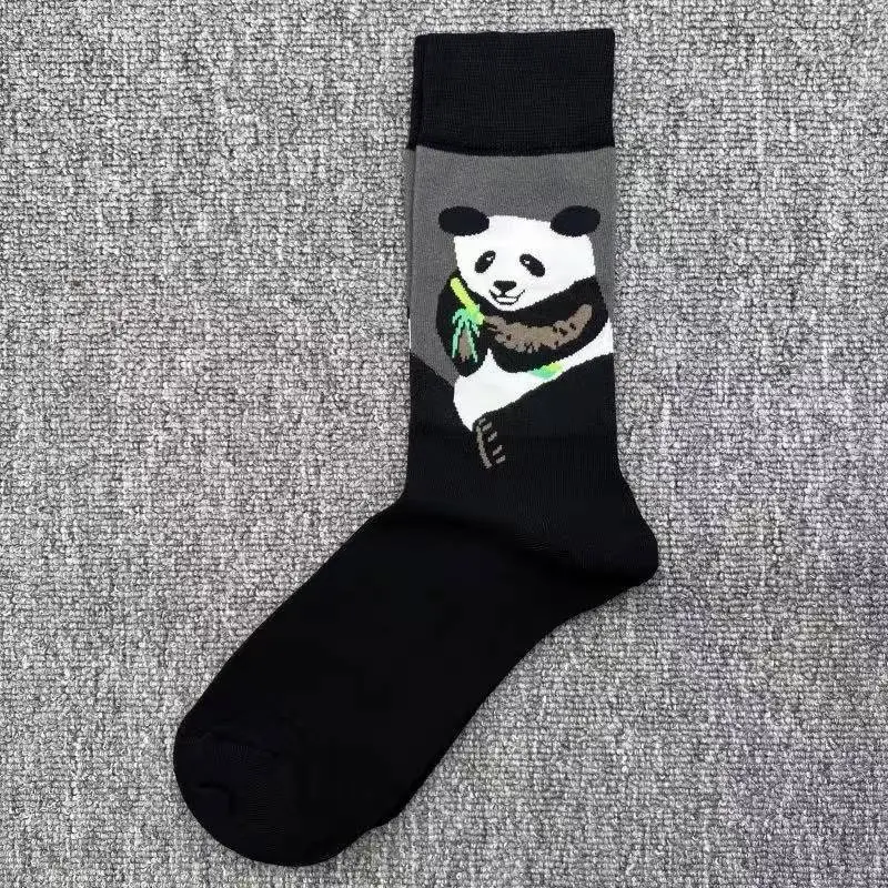 Happysocks Socks Men's Diamond-Shaped Geometric Colorful Mid-Calf Socks Moisture-Wicking Cartoon All-Season Trendy Socks — feature 6