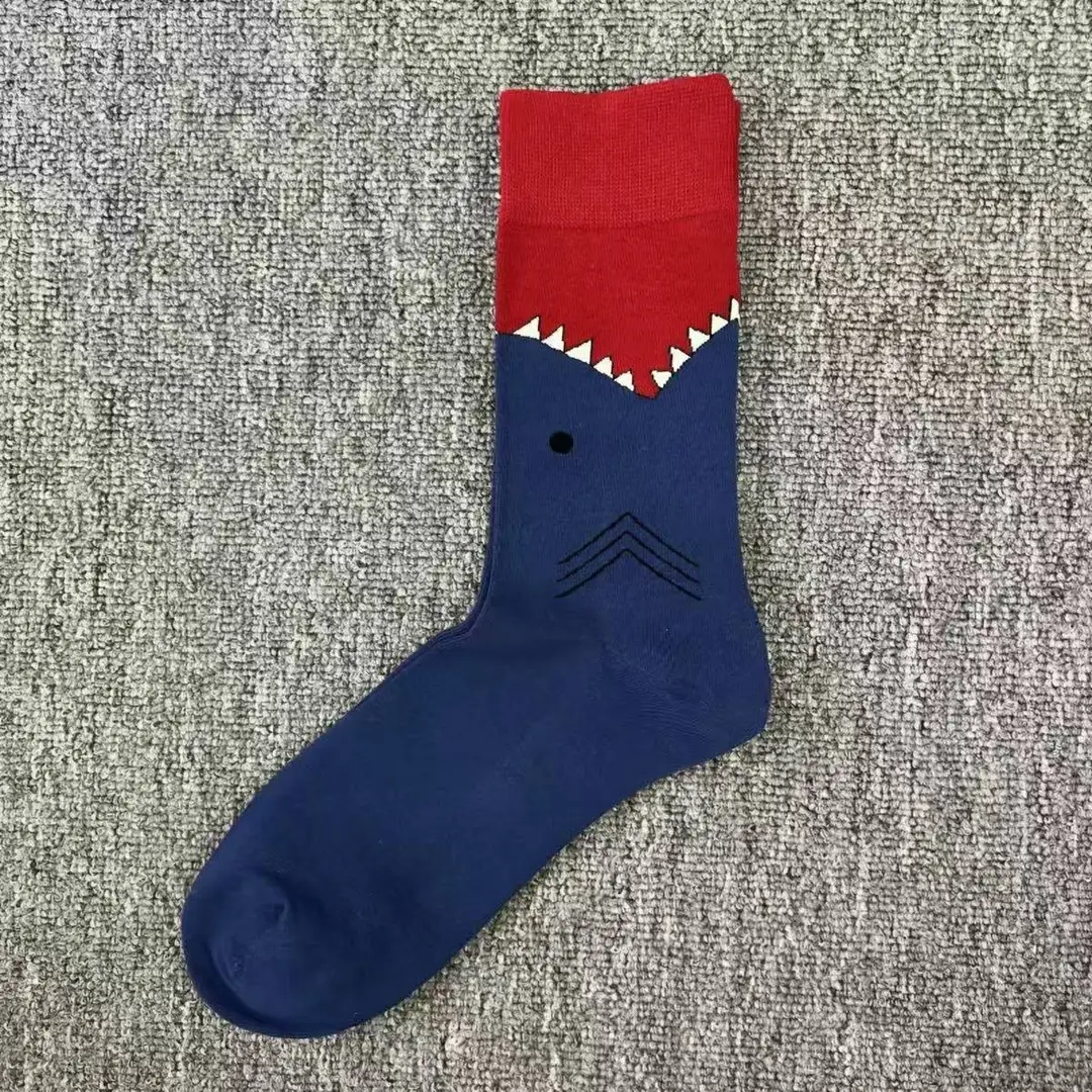 Happysocks Socks Men's Diamond-Shaped Geometric Colorful Mid-Calf Socks Moisture-Wicking Cartoon All-Season Trendy Socks