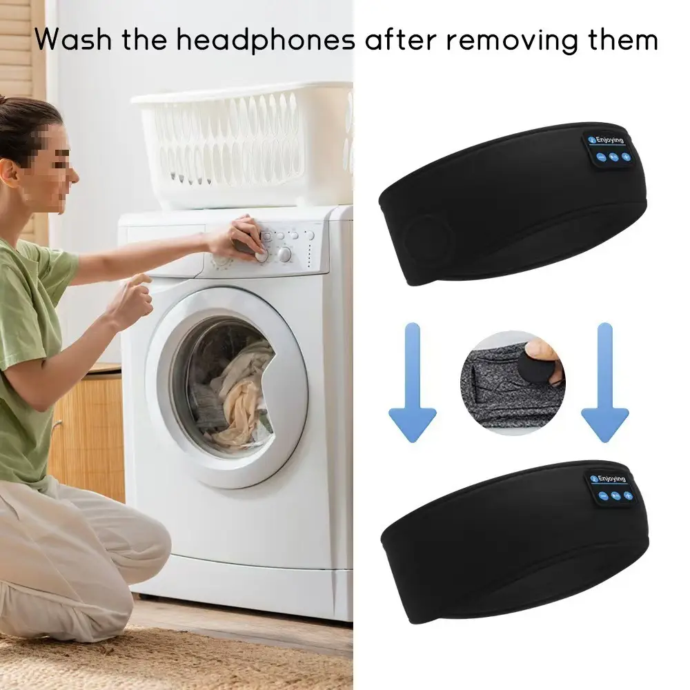 New Bluetooth Sports Headband, Yoga Headscarf, Sleep Bluetooth Headset, Eye Mask, Dual-Use Outdoor Fitness and Call Headset — feature 6