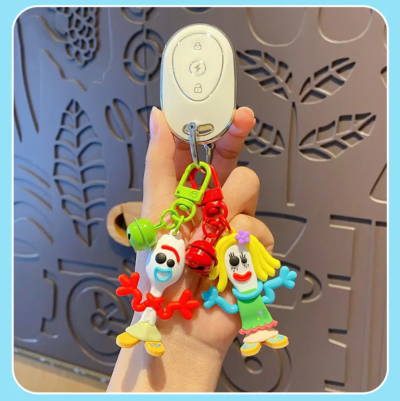 Authentic Toy Story Knife and Fork Series Keychain Cartoon Quirky Doll Bag Accessory Car Keychain — feature 14