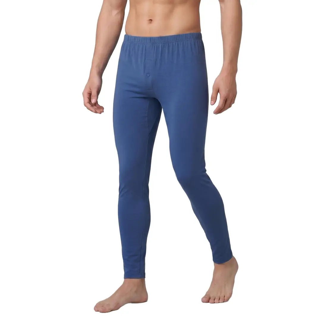 Class a Combed Cotton Men's Pure Cotton Thermal Pants, Thin Base Layer, 10A Antibacterial Brushed Cotton Pants, Single Piece, Autumn and Winter Thermal Pants