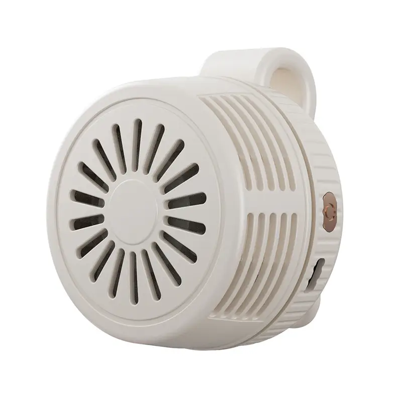 Mini Clip-On Fan USB Rechargeable Portable Multi-Blade Fan Foldable Neck-Hanging Fan