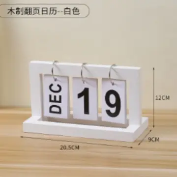 New Creative Dining Table Decoration Wooden Flip Calendar Ornament Nordic Minimalist Desk Calendar High Aesthetic Value