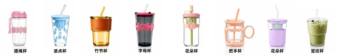Cross-Border Supply of Christmas Bear Glass Cups, Cute and Aesthetically Pleasing Water Cups, Wholesale Cartoon Drink Straw Cups Factory — feature 1