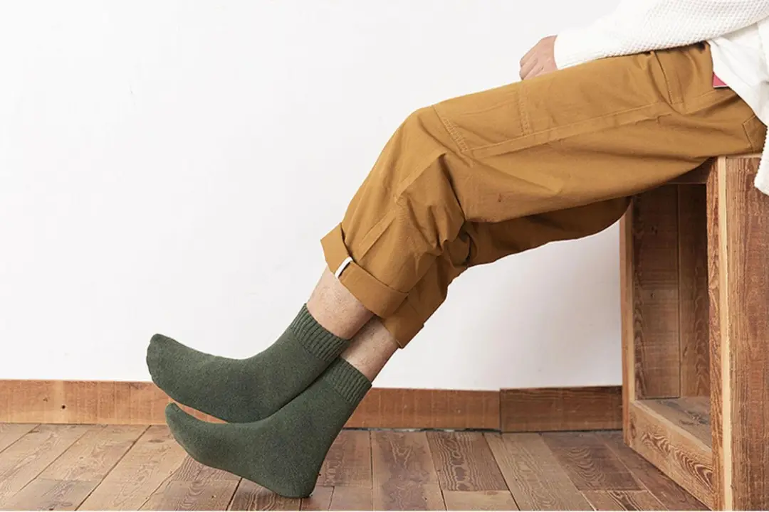 Men's Winter Socks, Thick Long Socks, Fleece-Lined, Anti-Odor, Cold-Resistant, Terry Socks, Long Thermal Socks — feature 33