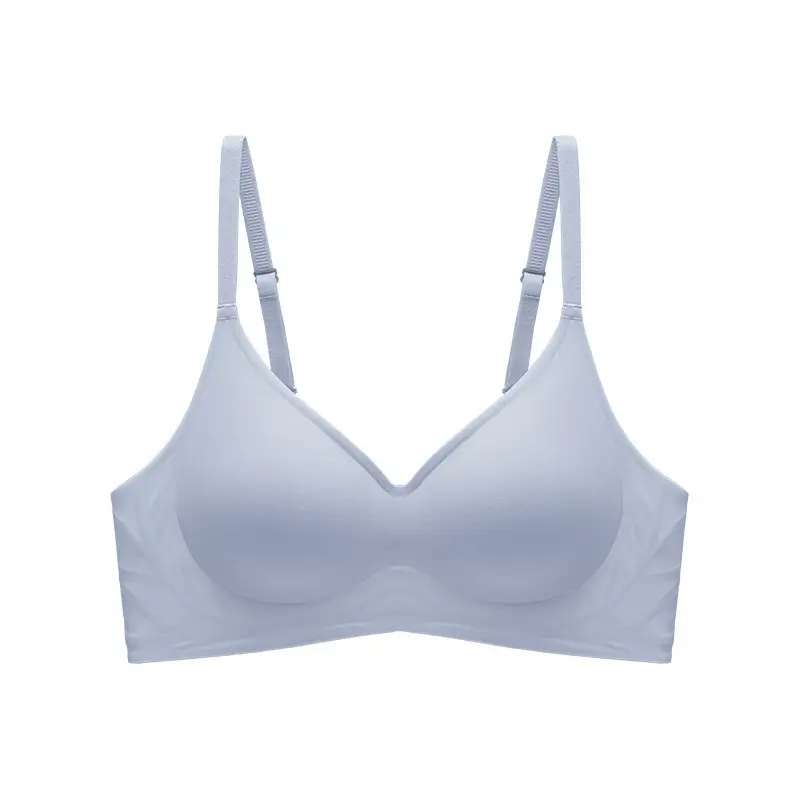 Large Bust Minimizing Seamless Fixed Cup Bra for Women, Soft Support, Breathable, Gathers Side Breasts, Wireless Bra, Soft