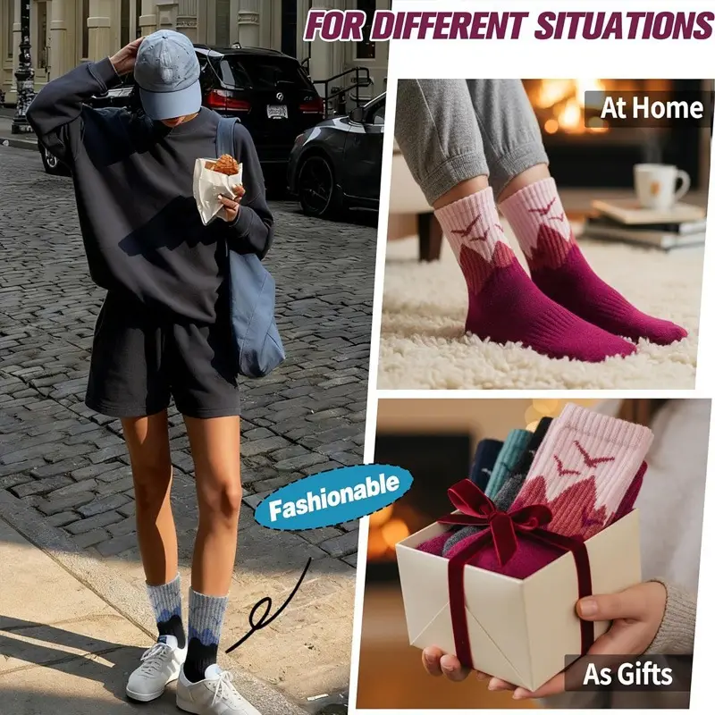 Spring and Summer Color-Blocked Wavy Cotton Socks for Men, Gradient Color Socks for Women, Shock-Absorbing Running Sports Socks, Sweat-Absorbent and Breathable Long Socks — feature 1