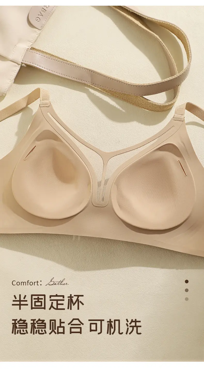 Jelly Soft Support Skin-Friendly Breathable Underwear for Women, Lift and Gather Effect, Soft Seamless Bra with Side Breast Support, Wireless Support Bra — feature 12