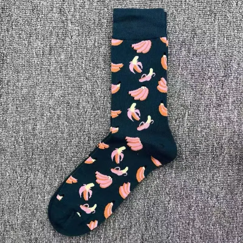 Happyscoks Socks Swedish Trendy Brand Men's Fashionable Versatile Ins Trendy Street Style Colorful Mid-Length Socks