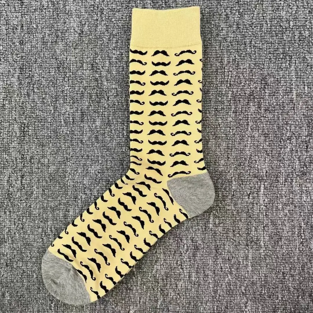 Happyscoks Socks Swedish Trendy Brand Men's Fashionable Versatile Ins Trendy Street Style Colorful Mid-Length Socks