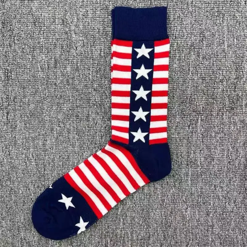 Happyscoks Socks Swedish Trendy Brand Men's Fashionable Versatile Ins Trendy Street Style Colorful Mid-Length Socks