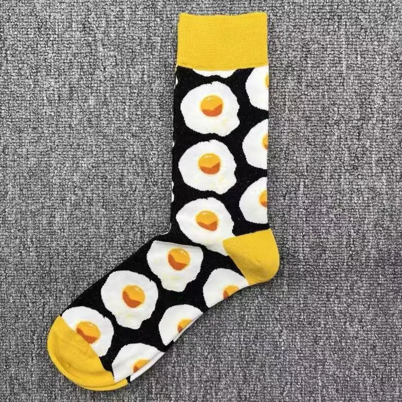 Happyscoks Socks Swedish Trendy Brand Men's Fashionable Versatile Ins Trendy Street Style Colorful Mid-Length Socks