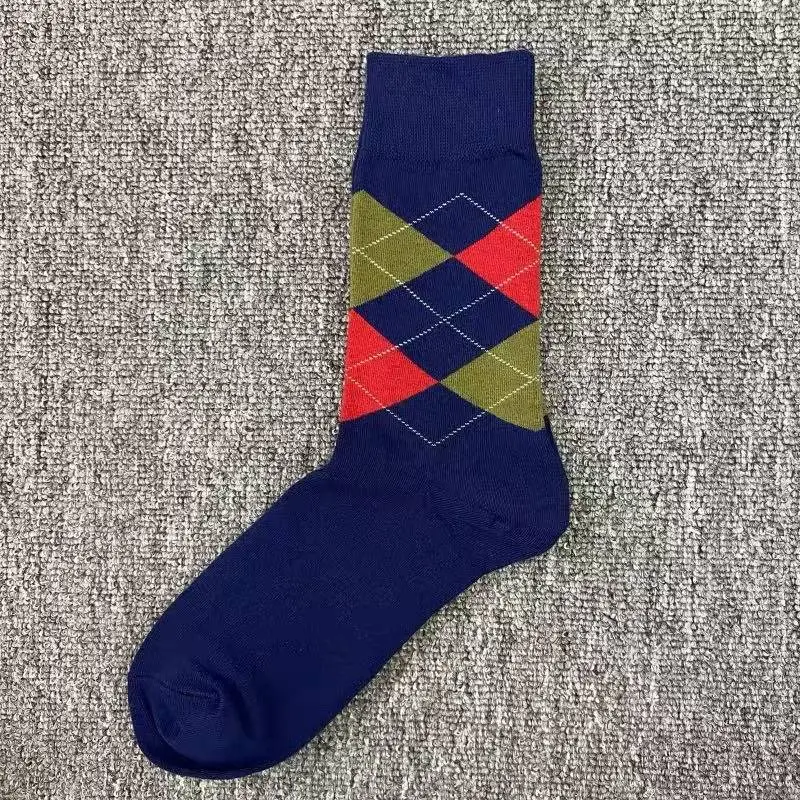 Happyscoks Socks Swedish Trendy Brand Men's Fashionable Versatile Ins Trendy Street Style Colorful Mid-Length Socks