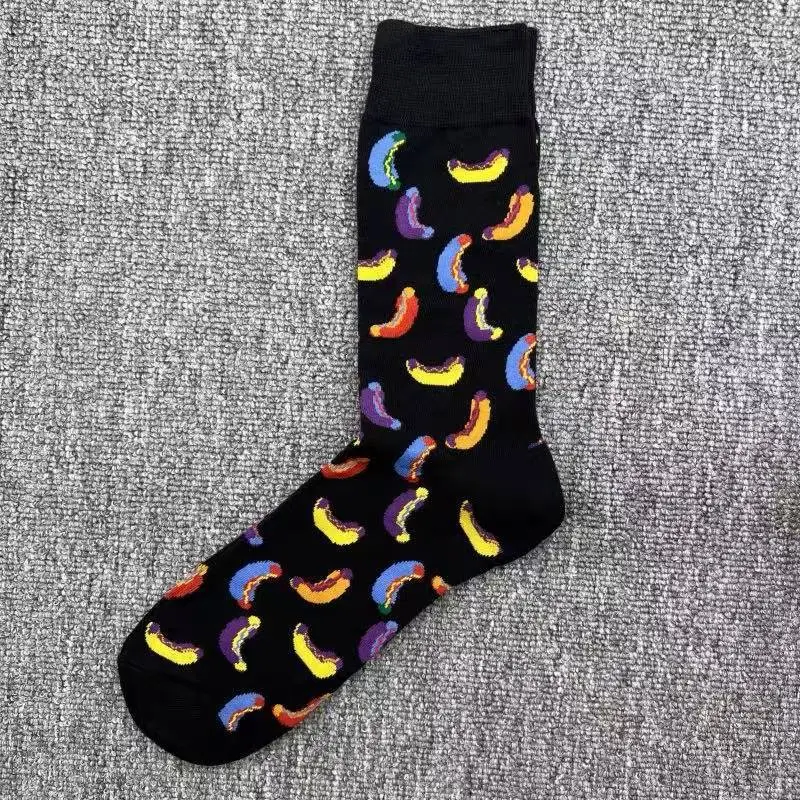 Happyscoks Socks Swedish Trendy Brand Men's Fashionable Versatile Ins Trendy Street Style Colorful Mid-Length Socks