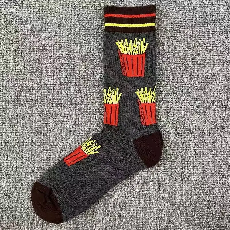 Happyscoks Socks Swedish Trendy Brand Men's Fashionable Versatile Ins Trendy Street Style Colorful Mid-Length Socks