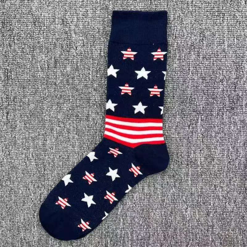 Happyscoks Socks Swedish Trendy Brand Men's Fashionable Versatile Ins Trendy Street Style Colorful Mid-Length Socks